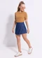 Cativa Teen - Short Saia em Jeans Azul - variação: Azul
