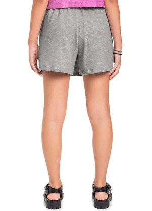 Gloss - Short-Saia em Moletom Juvenil Cinza - GLOSS