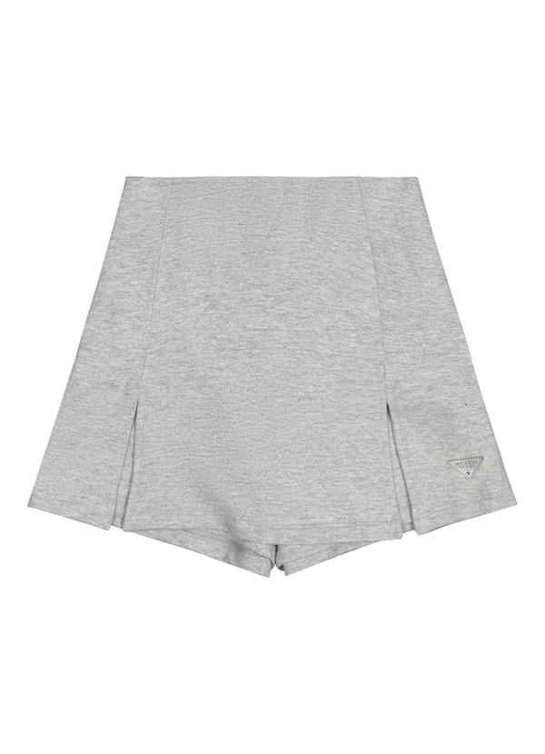 Gloss - Short-Saia em Moletom Juvenil Cinza 5