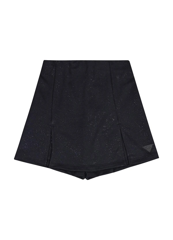 Gloss - Short-Saia em Moletom Juvenil Preto 5