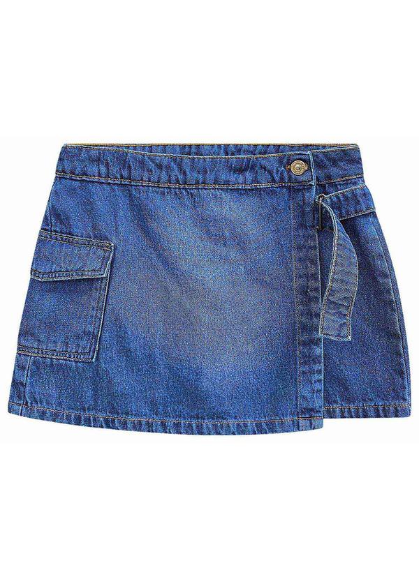 Amora - Short-Saia Jeans Teen Menina Azul 3
