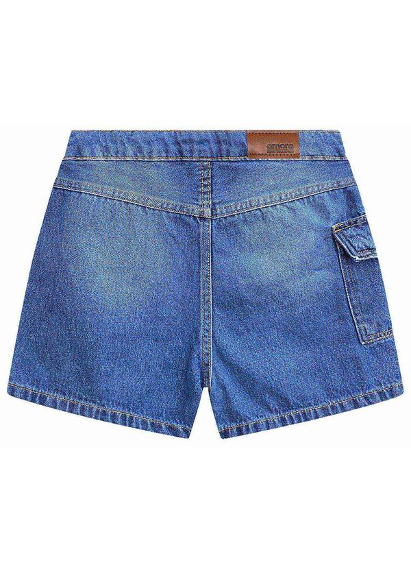 Amora - Short-Saia Jeans Teen Menina Azul 4