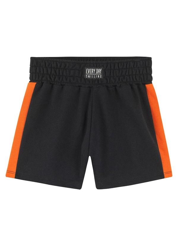 Amora - Short Teen Menina Moletom Preto 3