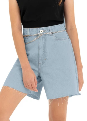 Malwee Kids - Shorts Boyfriend Jeans Teen Azul Claro - MALWEE KIDS