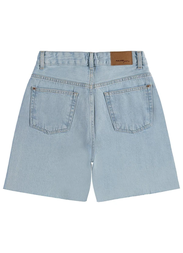 Malwee Kids - Shorts Boyfriend Jeans Teen Azul Claro 4
