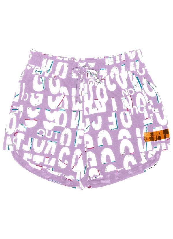 Minty - Shorts Juvenil Menina Molecotton Roxo