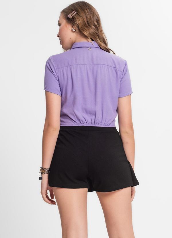 Minty - Shorts Saia Juvenil Preto 4