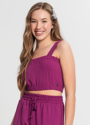 Minty - Top Juvenil Menina Roxo - MINTY