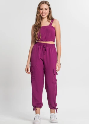 Minty - Top Juvenil Menina Roxo - MINTY