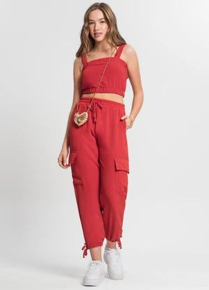 Minty - Top Juvenil Feminino Vermelho - MINTY