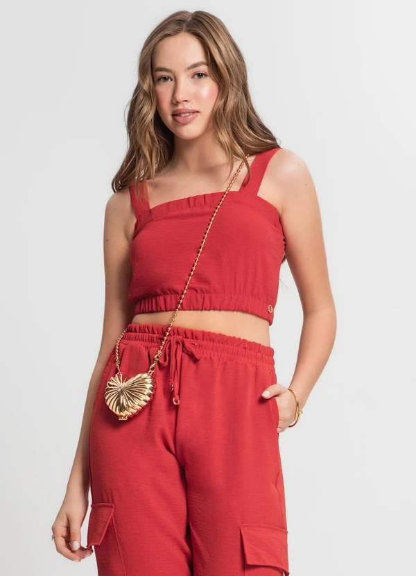 Minty - Top Juvenil Feminino Vermelho