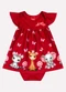 Kyly - Vestido Bebê Menina Bichinhos Cinza - variação: Vermelho