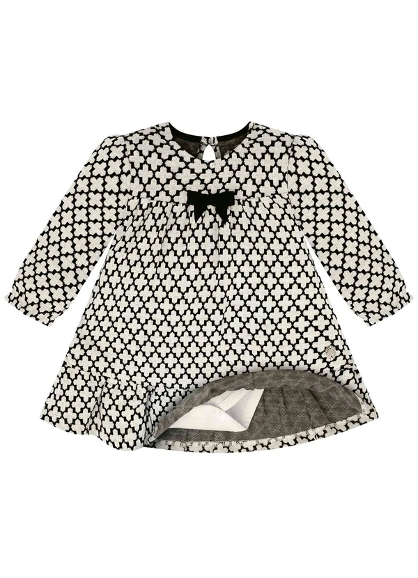 Milon - Vestido Bebê Menina Off White