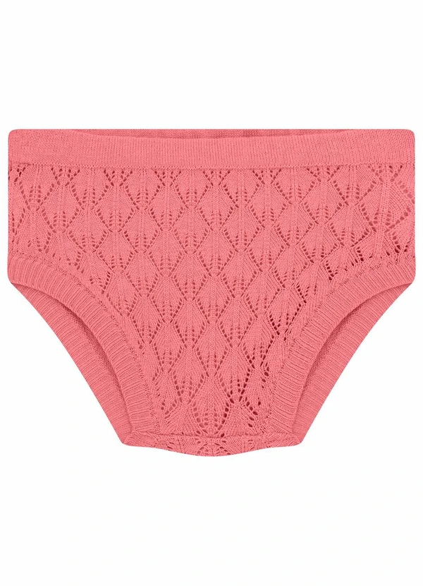 Milon - Vestido com Calcinha Bebê Menina Rosa 2