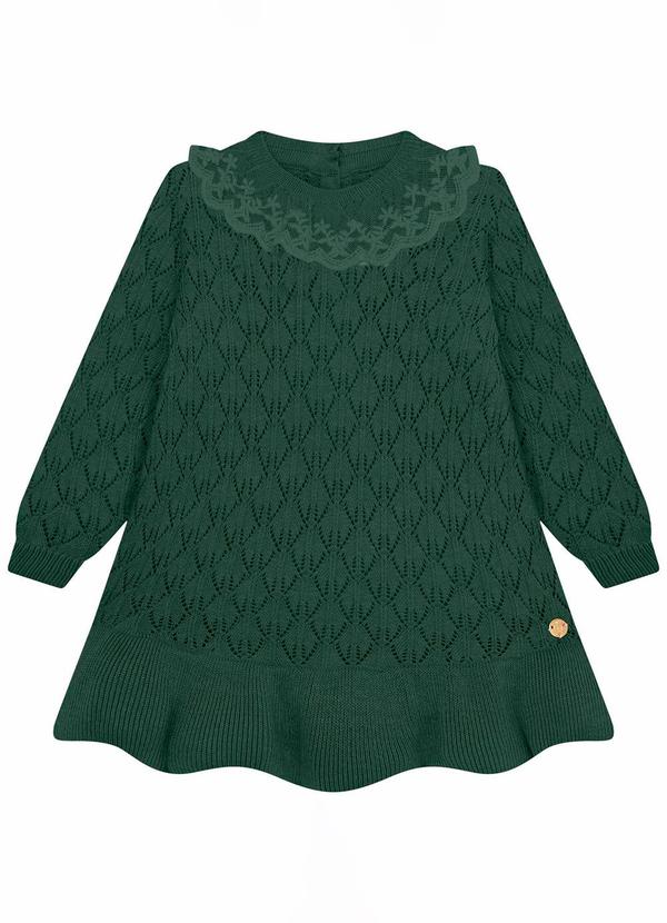 Milon - Vestido com Calcinha Bebê Menina Verde