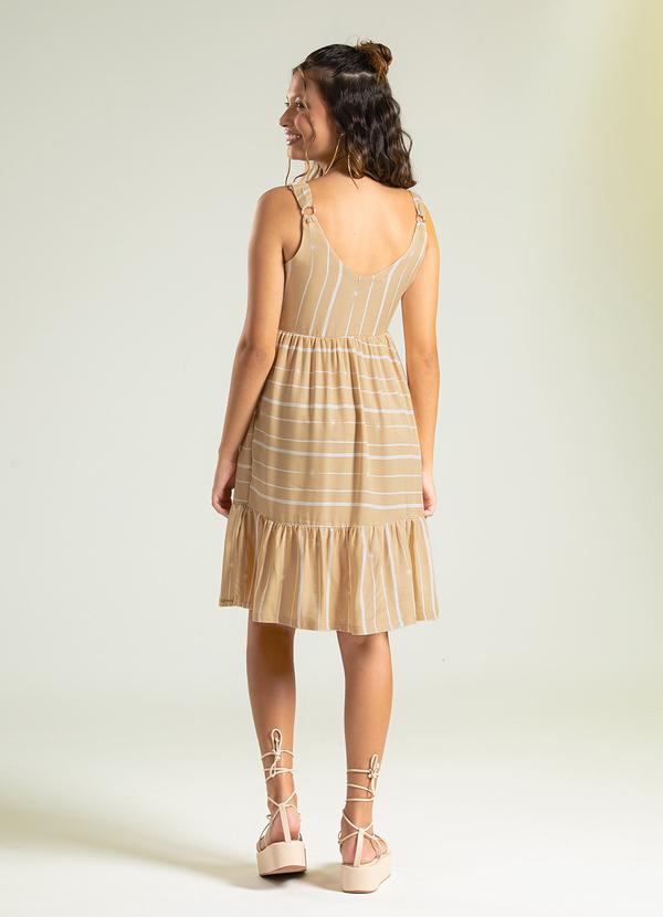 Cativa Teen - Vestido Curto em Viscose Caramelo 4