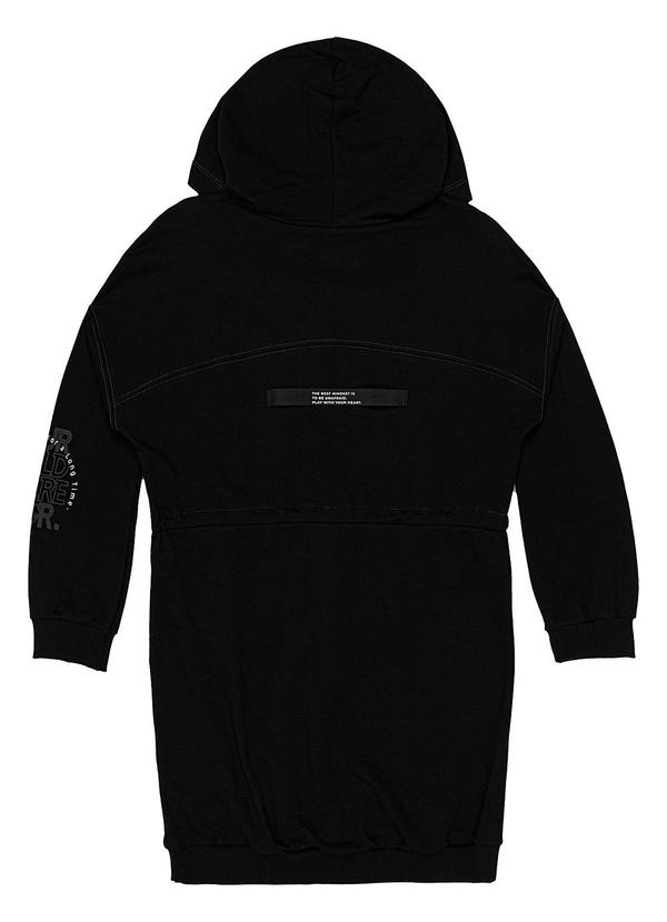I Am - Vestido de Moletom com Cadarço Preto 4