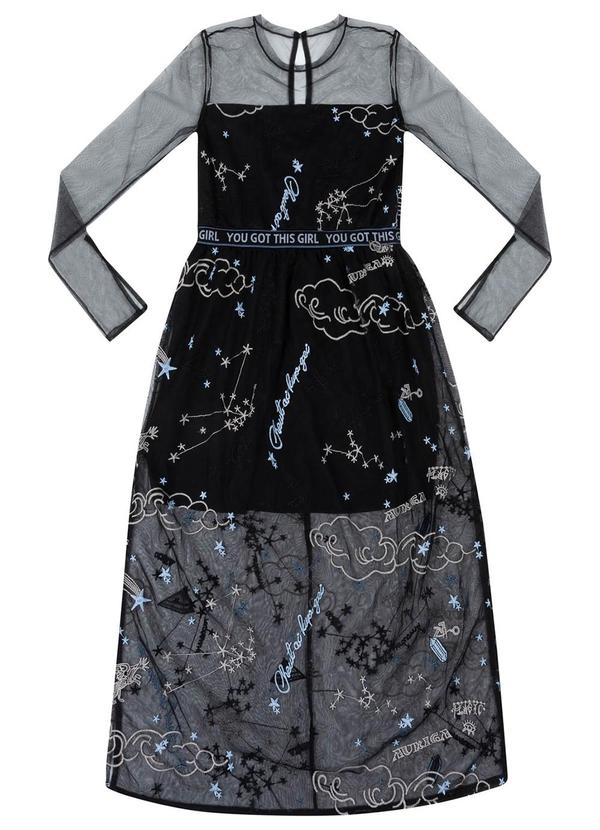 I Am - Vestido de Tule Mistico Preto