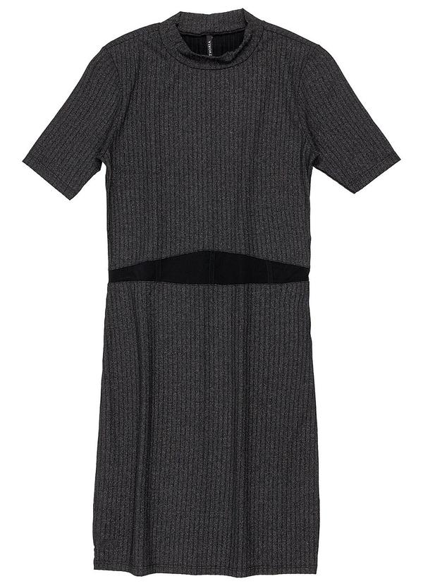 Authoria - Vestido Feminino Preto com Glitter Preto