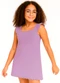 Anadoda - Vestido Infantil em Tricot Rosa - variação: Roxo
