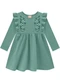 Milon - Vestido Infantil Menina Bordado Verde - variação: Verde