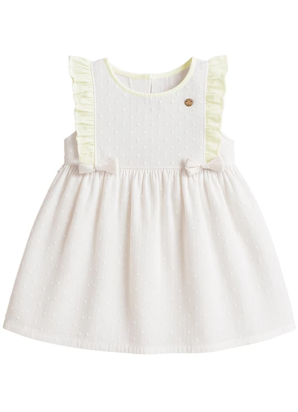 Milon - Vestido Infantil Menina Branco