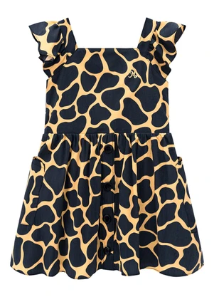 Milon - Vestido Infantil Menina Estampa Amarelo - MILON