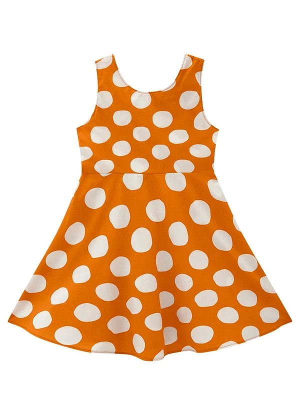 Milon - Vestido Infantil Menina Estampa Amarelo