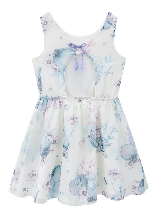 Milon - Vestido Infantil Menina Estampa Azul 2