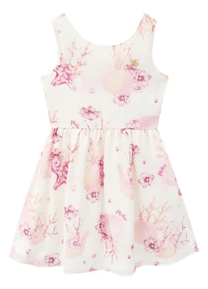 Milon - Vestido Infantil Menina Estampa Rosa - MILON