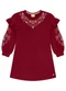 Milon - Vestido Infantil Menina Estampa Vermelho - variação: Vermelho