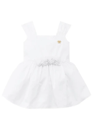 Milon - Vestido Infantil Menina Flores Branco - MILON