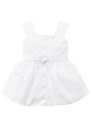 Milon - Vestido Infantil Menina Flores Branco - MILON