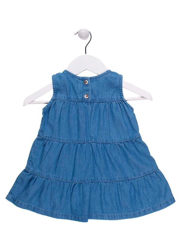 Milon - Vestido Infantil Menina Jeans