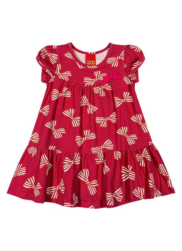 Kyly - Vestido Infantil Menina Laço Vermelho 2