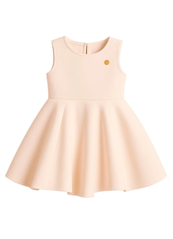 Milon - Vestido Infantil Menina Off White
