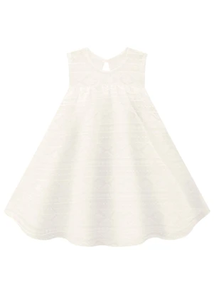 Milon - Vestido Infantil Menina Off White - MILON