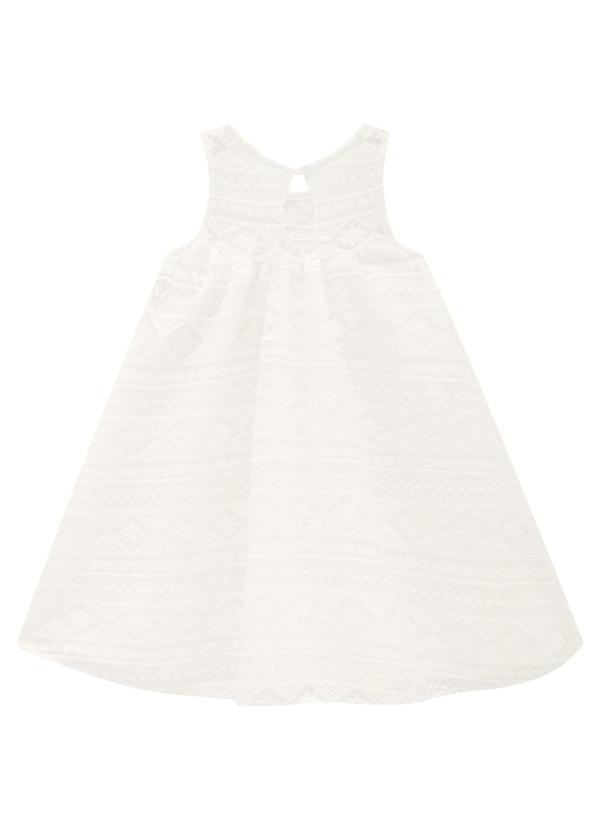 Milon - Vestido Infantil Menina Off White 2
