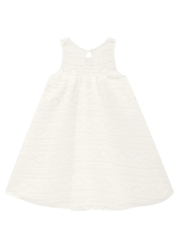Milon - Vestido Infantil Menina Off White 2