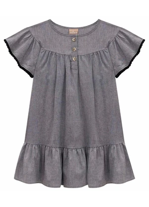 Milon - Vestido Infantil Menina Preto - MILON