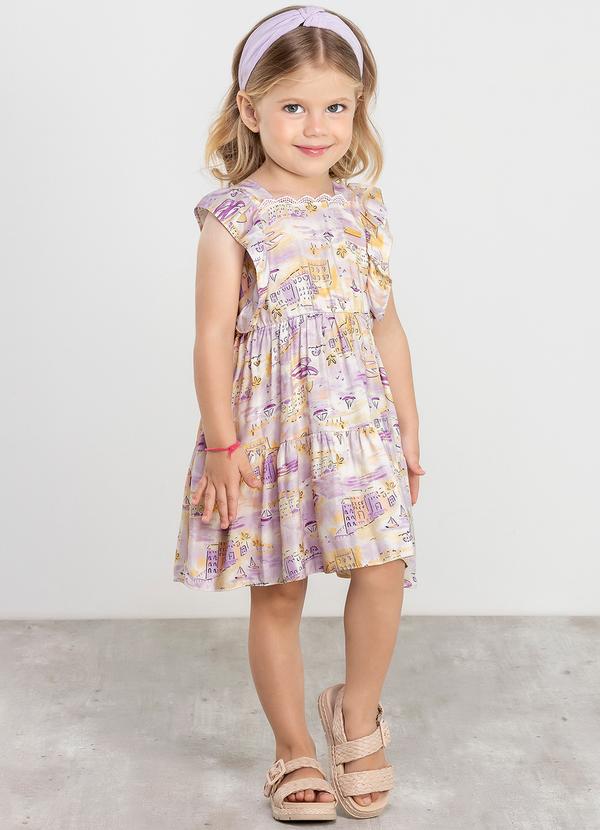 Colorittá - Vestido Infantil Menina Roxo