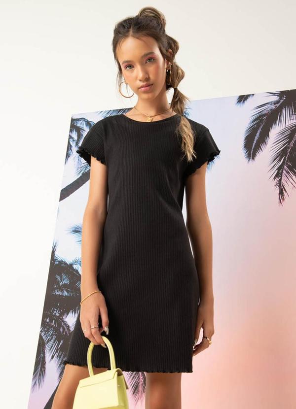 Amora - Vestido Teen Preto