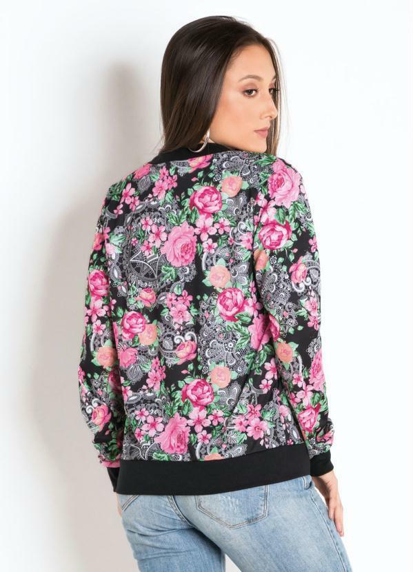 Outlet - Jaqueta Bomber Floral Juvenil 2