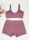 Dukali - Conjunto Infantil com Bojo Bege - variação: Roxo