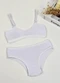 Dukali - Conjunto Infantil sem Bojo Roxo - variação: Branco