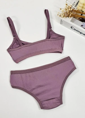 Dukali - Conjunto Infantil sem Bojo Roxo - DUKALI