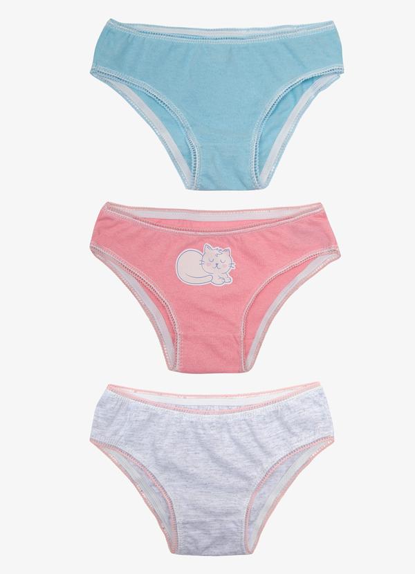 Select - Kit Calcinha Infantil Rosa 2