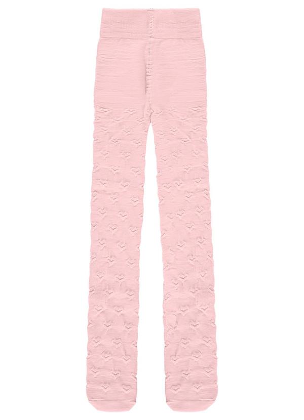Carinhoso - Meia Calça em Tricô Menina Rosa