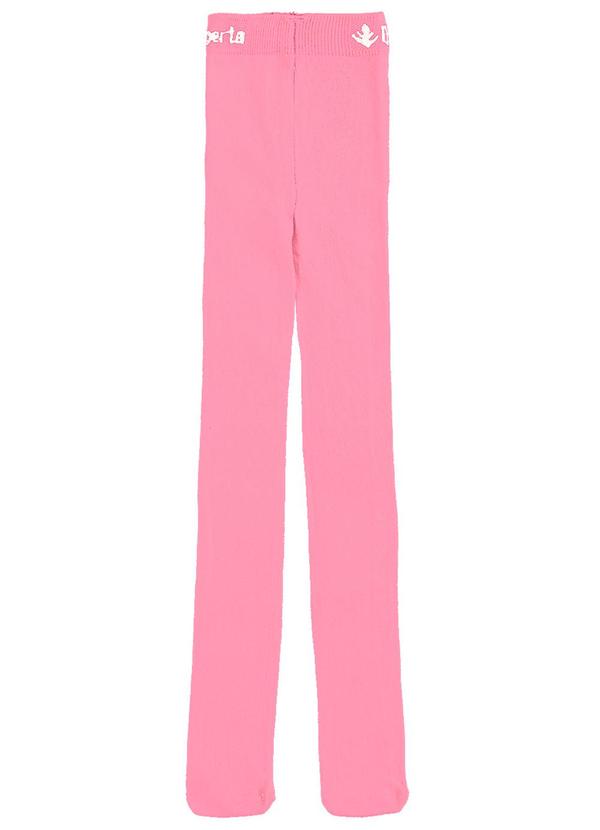 Malwee Kids - Meia Calça Rosa Canelada Menina