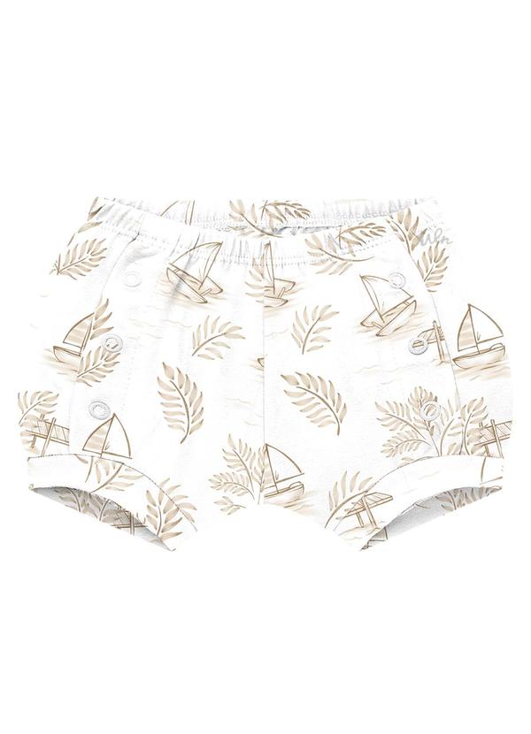 Milon - Tapa Fralda Bebê Unissex Bege